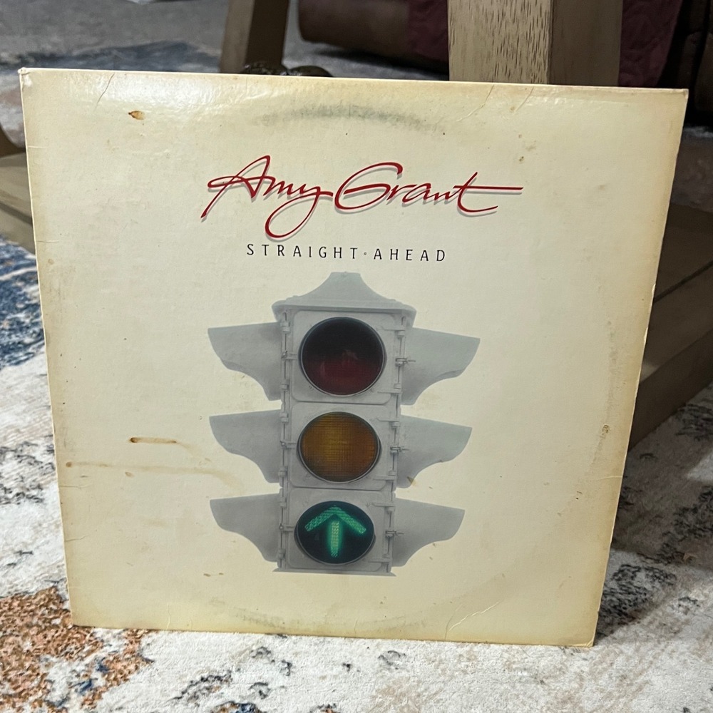 Amy Grant Straight Ahead Vinyl LP 1984 Myrrh Records SPCN 7-01-675706-4 CCM Pop